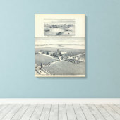 Estella Blanca Vineyard, Californië Canvas Afdruk (Insitu (Houten vloer))