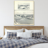 Estella Blanca Vineyard, Californië Canvas Afdruk (Insitu (Slaapkamer))