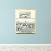 Estella Blanca Vineyard, Californië Canvas Afdruk (Insitu (Houten vloer))