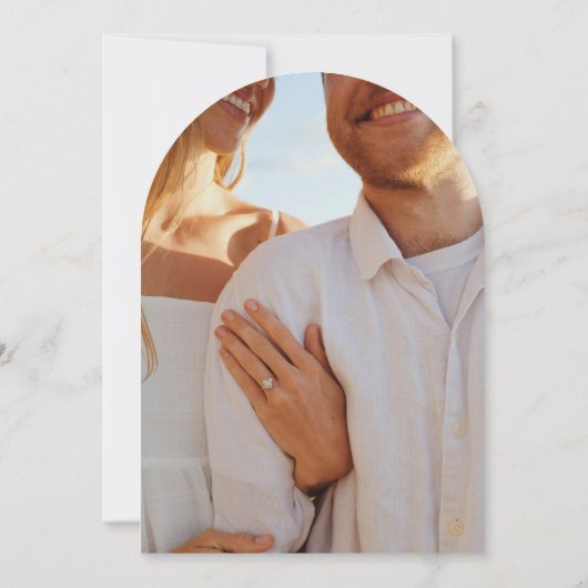 Estelle Elegant Wedding Kaart (Achterkant)