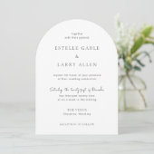 Estelle Elegant Wedding Kaart (Staand voorkant)