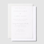 Estelle Elegant Wedding Vellum Uitnodigingen (Offset)
