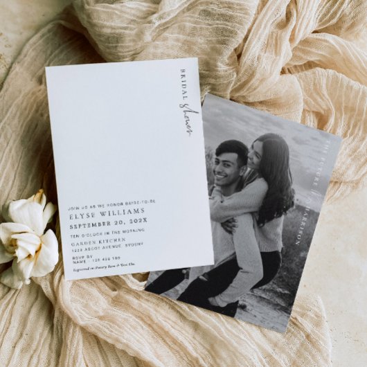 Estelle Minimalist Bridal Shower Kaart