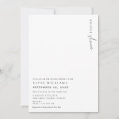 Estelle Minimalist Bridal Shower Kaart (Voorkant)