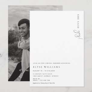 Estelle Minimalist Bridal Shower Kaart