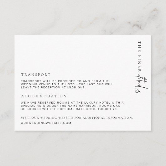 Estelle Minimalist Finer - Kaart met details (Voorkant)