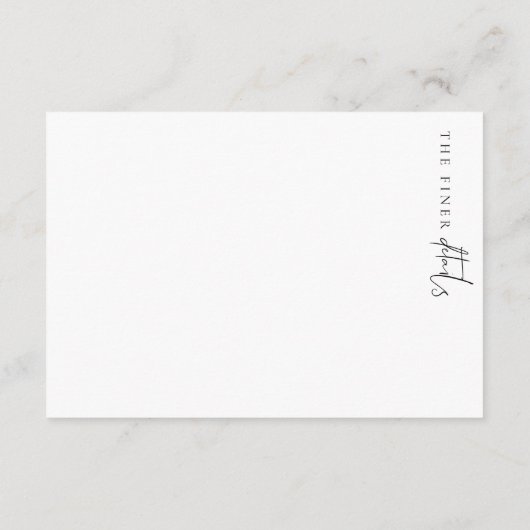 Estelle Minimalist Finer - Kaart met details (Achterkant)