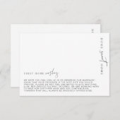 Estelle Minimalist First Home Wishes Kaart (Voorkant / Achterkant)