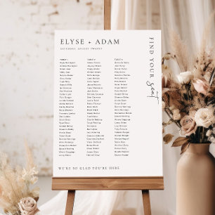 Estelle Minimum 3 Banquet Table Seating Poster