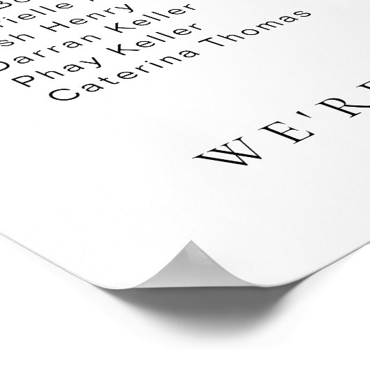 Estelle Minimum 4 Banquet Table Seating Poster (Hoek)