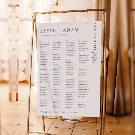 Estelle modern minimaal alfabetisch Poster