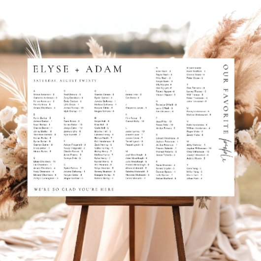 Estelle modern minimaal alfabetisch Poster