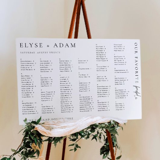 Estelle modern minimaal alfabetisch Poster