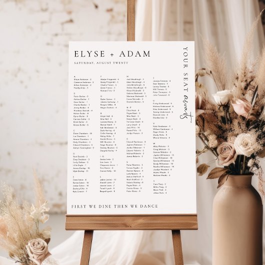 Estelle modern minimaal alfabetisch Poster