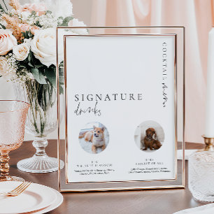 Estelle Modern Minimaal Foto Handtekening Dranken  Poster