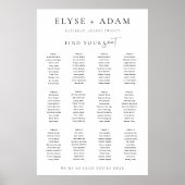 Estelle Modern Minimal 12 Poster voor tafelzitplaa (Voorkant)