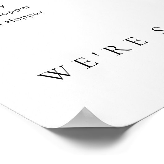 Estelle Modern Minimal 15 Poster voor tafelzitplaa (Hoek)