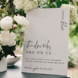 Estelle Modern Minimal Open Bar Menu Bord Poster<br><div class="desc">Dit open bar-bord heeft een modern kalligrafie schrift als kop en een minimalistisch ontwerp. De script teksten kop is een afbeelding die niet bewerkt kan worden. De kop afbeelding kan worden aangepast aan elke poster grootte. Alle andere tekst is volledig aanpasbaar. Voor meer geavanceerde aanpassingen van dit ontwerp, klikt u...</div>