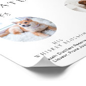 Estelle Modern Minimal Photo Signature Drinken Sig Poster (Hoek)