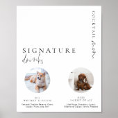 Estelle Modern Minimal Photo Signature Drinken Sig Poster (Voorkant)