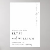 Estelle Modern Minimal welkomstgebarentaal Poster (Voorkant)