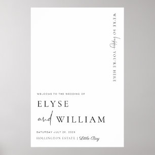 Estelle Modern Minimal welkomstgebarentaal Poster