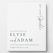 Estelle Modern Minimale Sparkler Verstuur Teken Fotoplaat (Voorkant)