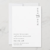 Estelle Modern Minimalist Wedding Save the Date Kaart (Voorkant)