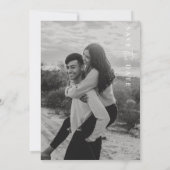 Estelle Modern Minimalist Wedding Save the Date Kaart (Achterkant)