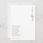 Estelle Modern Minimalistisch Tafelnummer Bruiloft (Voorkant)