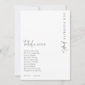 Estelle Modern Minimalistisch Trouw Tafelnummer (Achterkant)