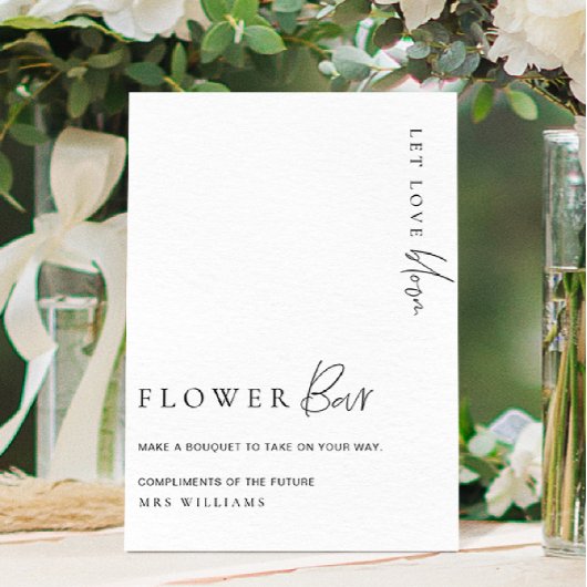 Estelle Modern Minimalistische Bloemen Bar Bord Poster