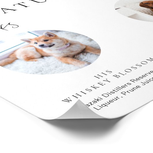 Estelle Modern Minimalistische foto-handtekening d Poster (Hoek)