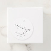 Estelle Moderne Minimale Bedankbrief Rond Karton Bedankjes Labels (In situ)