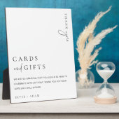 Estelle Moderne Minimale Kaarten en cadeauborden Fotoplaat (Zijkant)