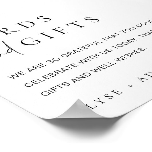 Estelle Moderne Minimale Kaarten en cadeauborden Poster (Hoek)