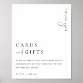 Estelle Moderne Minimale Kaarten en cadeauborden Poster (Voorkant)