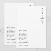 Estelle Moderne Minimalistische Tafelnummer Bruilo (Voorkant / Achterkant)