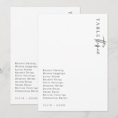 Estelle Moderne Minimalistische Tafelnummer Bruilo (Voorkant / Achterkant)