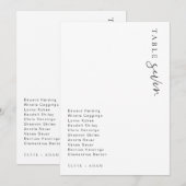 Estelle Moderne Minimalistische Tafelnummer Bruilo (Voorkant / Achterkant)