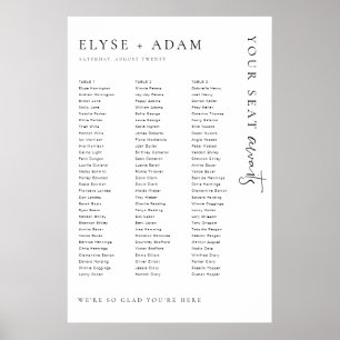 Estelle Poster met minimaal 3 lange tafels