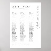 Estelle Poster met minimaal 3 lange tafels (Voorkant)