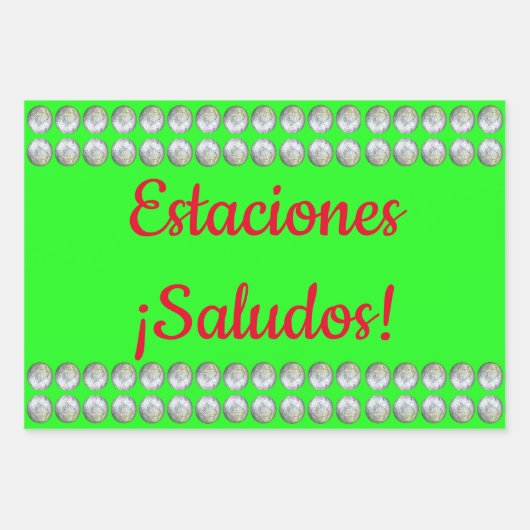 Esten, Saludos. Papel Tres Pack Inpakpapier Vel (Voorkant 2)