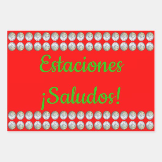 Esten, Saludos. Papel Tres Pack Inpakpapier Vel (Voorkant)