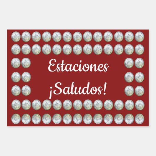 Esten, Saludos. Papel Tres Pack Inpakpapier Vel (Voorkant 3)