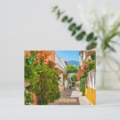  Estepona, Spain Charming Town in Malaga Street  Briefkaart (Staand voorkant)