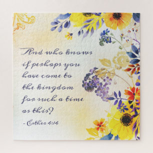 Ester 4:14 Kom voor zo'n tijd naar het Koninkrijk Legpuzzel