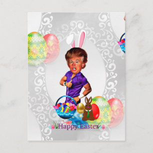 ester bunny donald trump feestdagenkaart