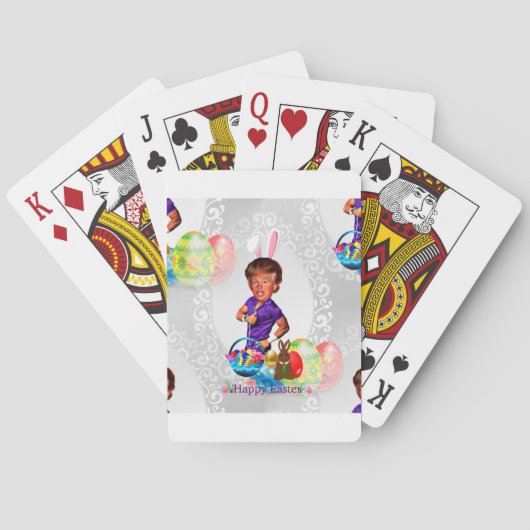 ester bunny donald trump pokerkaarten (Achterkant)