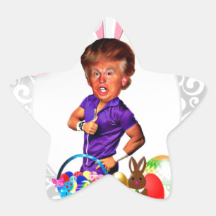 ester bunny donald trump ster sticker